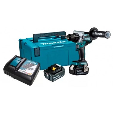 FURADEIRA PARAFUSADEIRA DE IMPACTO 1/2" À BATERIA 18V NA MALETA DHP486RTJ MAKITA