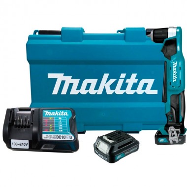 FURADEIRA ANGULAR 10MM 12V VARIÁVEL 2BATERIAS CARREGADOR MALETA DA333DWYE MAKITA