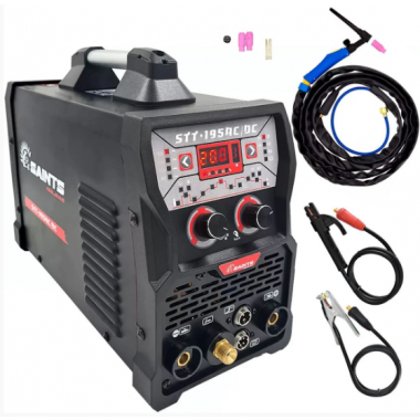 INVERSORA SOLDA TIG/MMA 200A 220V ALTA FREQUÊNCIA COM TOCHA CABOS STT 195 SAINTS