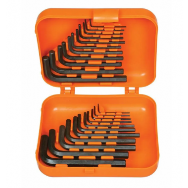 22 CHAVES HEXAGONAIS L 1,5MM À 10MM E 1/16" À 3/8" MALETA 44420/222 TRAMONTINA