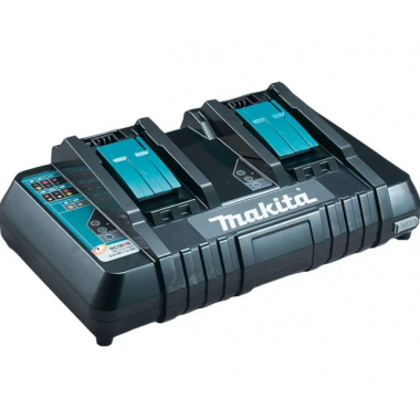 CARREGADOR DE BATERIAS DUPLO 14,4V E 18V USB LED 110V E 220V DC18RD MAKITA  