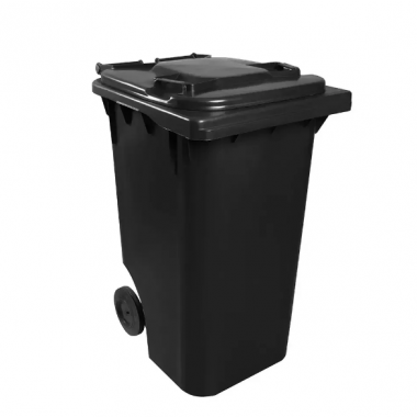 CARRINHO COLETOR DE LIXO 240L OU 96KG C0M PEDAL PRETO 13652 LAR PLÁSTICO