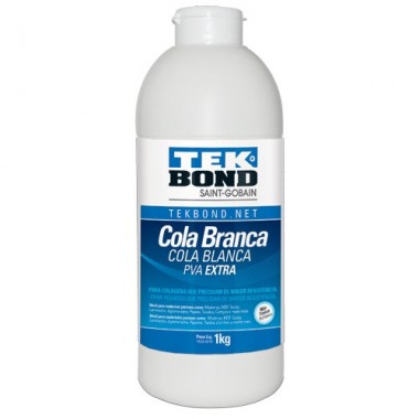 COLA BRANCA PVA EXTRA 5 UNIDADES DE 1KG TEKBOND
