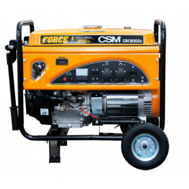 GERADOR DE ENERGIA Á GASOLINA 15HP 110V 220V PARTIDA ELÉTRICA GM 8000E CSM