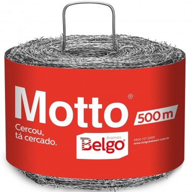 ARAME FARPADO 1,60MM 500 METROS MOTTO BELGO
