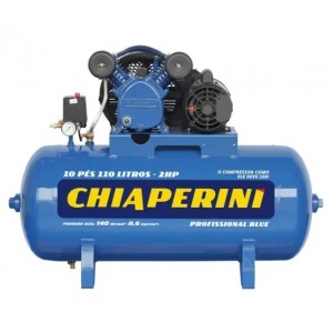 COMPRESSOR DE AR 10 PCM 110 LITROS BIVOLT MONO 10/110 BLUE CHIAPERINI
