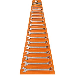 16 CHAVES FIXA ESTRELA 1/4" AO 1.1/4" AÇO CROMO VANÁDIO 44670216 TRAMONTINA PRO