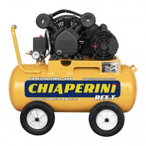 COMPRESSOR DE AR 10 PCM 50 LITROS COM RODAS 26199 CHIAPERINI