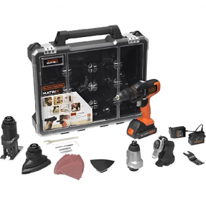 PARAFUSADEIRA 6 FUNÇÕLES EM 1 A BATERIA 20V NA MALETA MTX20K6A-BR BLACK DECKER