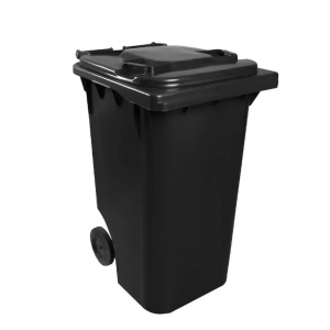 CARRINHO COLETOR DE LIXO 240L OU 96KG C0M PEDAL PRETO 13652 LAR PLÁSTICO