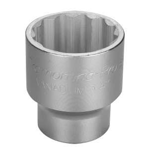 SOQUETE ESTRIADO 50MM ENCAIXE DE 3/4" AÇO CROMO VANÁDIO 44853150 TRAMONTINA PRO