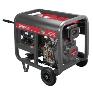 GERADOR DE ENERGIA Á DIESEL 13CV 110V 220V PARTIDA ELÉTRICA BD-8000 EF BRANCO