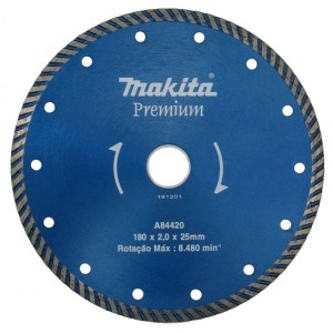 DISCO DIAMANTADO TURBO 180MM X 25MM A-84420 MAKITA