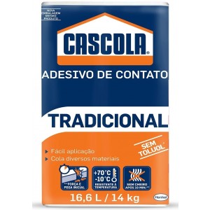 ADESIVO DE CONTATO SEM TOLUOL 14KG TRADICIONAL CASCOLA